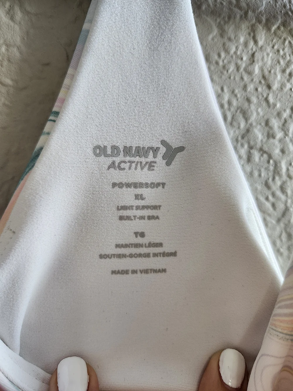 Old Navy Pastel Marble-Print Cropped Cami